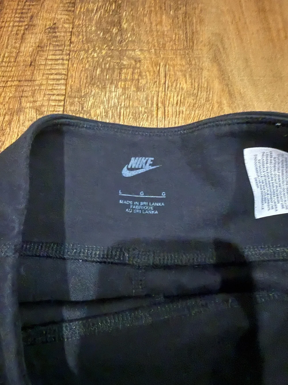 BOGO kids Nike Black Leggings with White Logo